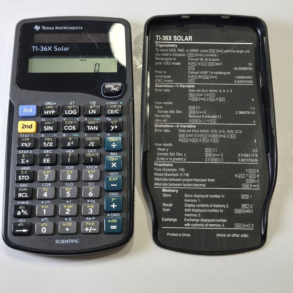 Texas Instruments Calculator Lot TI-81 Graphing TI-30X TI-36X Solar Covers Work - Picture 6 of 12